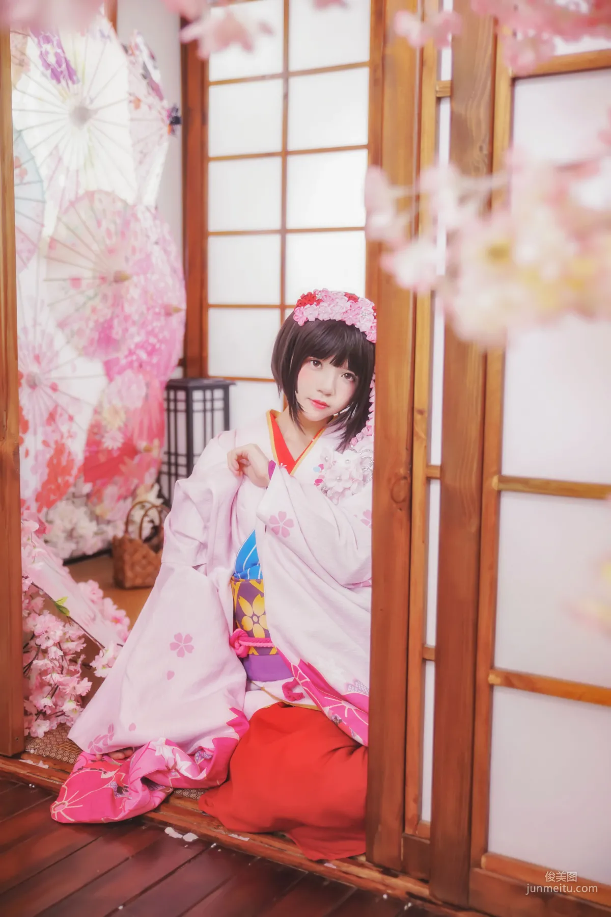 桜桃喵《(加藤惠)和服》 [蘿莉COS] 寫真集 23