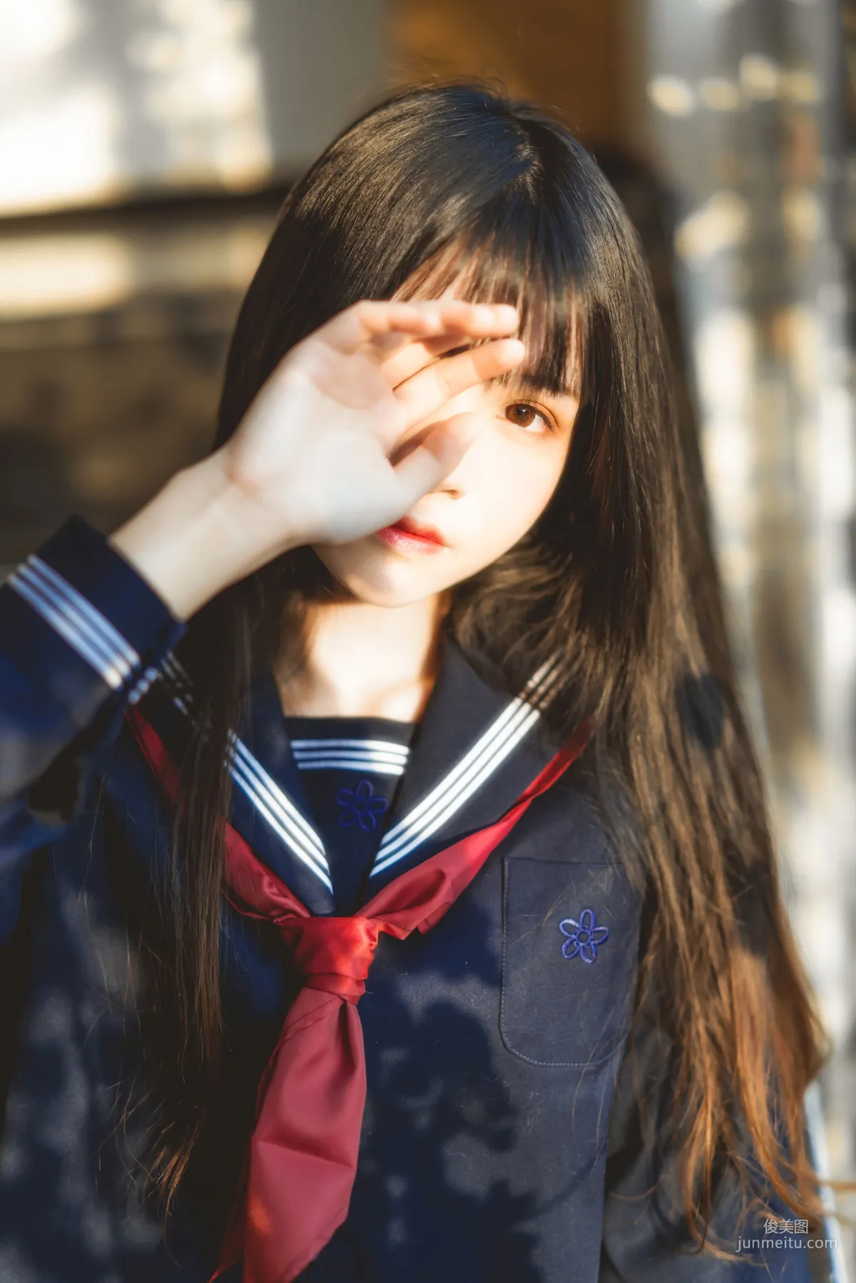 桜桃喵《(小少女)黑色水手服》 [蘿莉COS] 寫真集 3