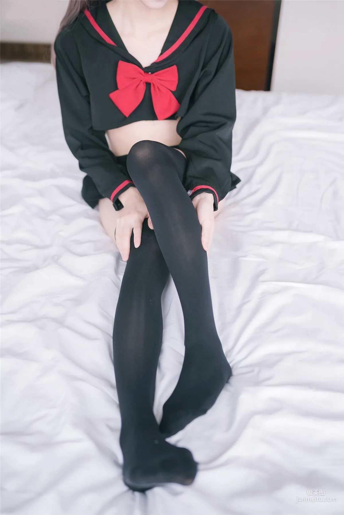 [風之領域] NO.119 超短情趣制服黑絲長腿 寫真集 12