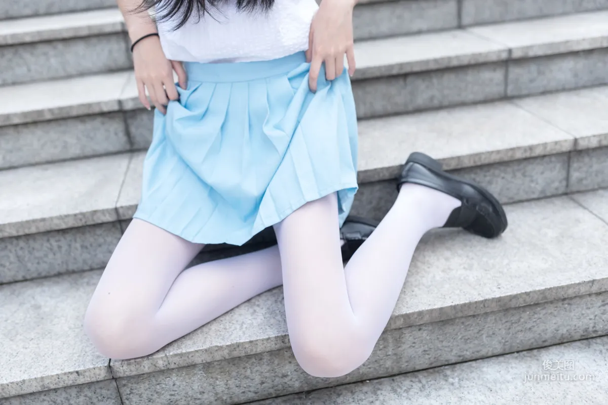 [风之领域] NO.028 蓝色梦幻白丝 写真集6