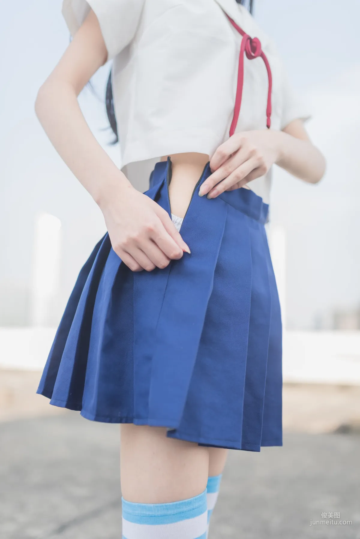 [风之领域] NO.034 蓝白条纹 写真集1