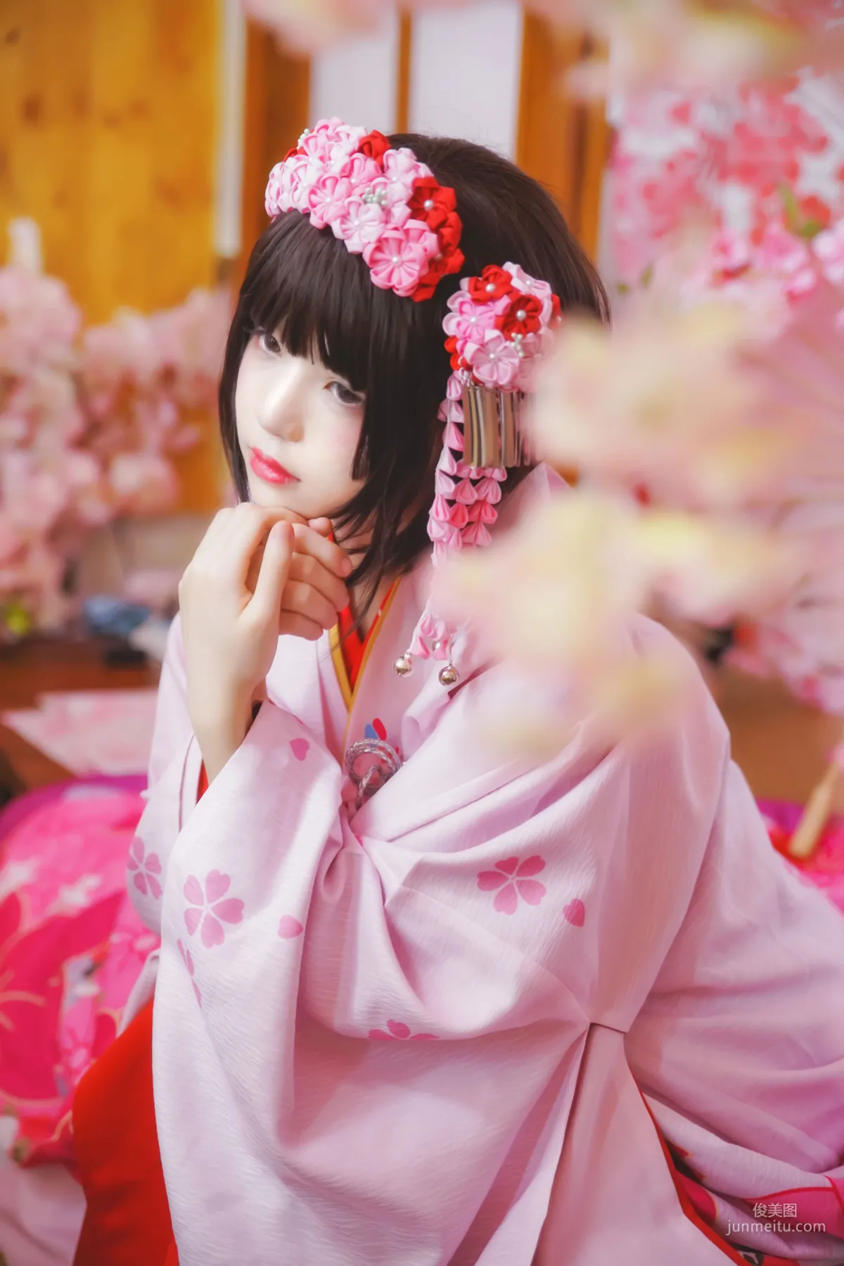 桜桃喵《(加藤惠)和服》 [蘿莉COS] 寫真集 8