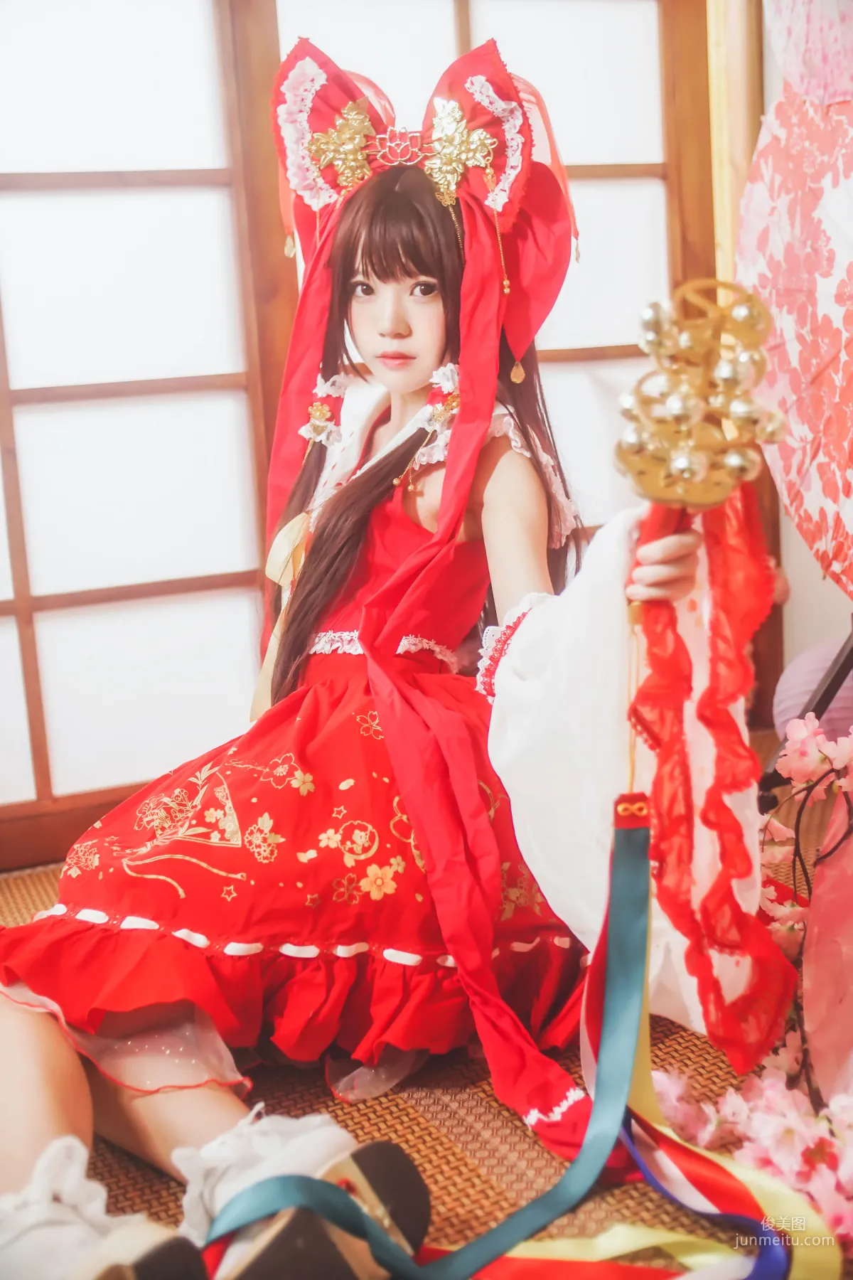 桜桃喵《靈夢 新年快樂》 [蘿莉COS] 寫真集 18