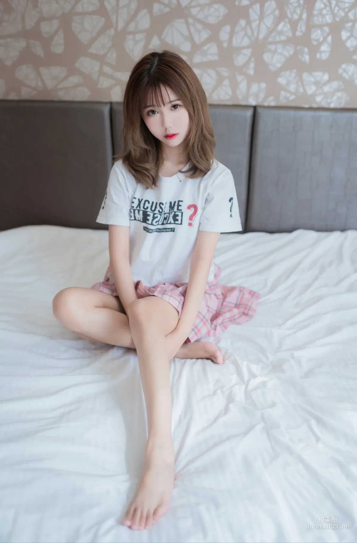 [風之領域] NO.066 超美氣質格子裙少女 寫真集 44