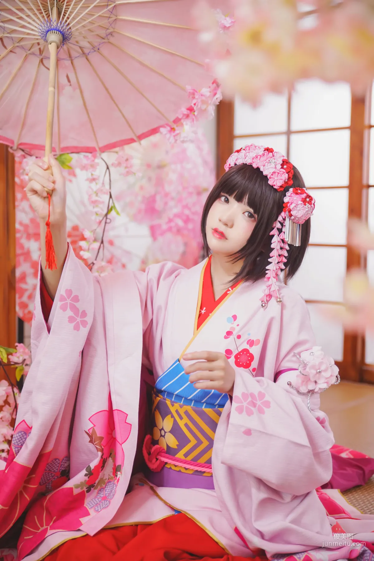 桜桃喵《(加藤惠)和服》 [蘿莉COS] 寫真集 4