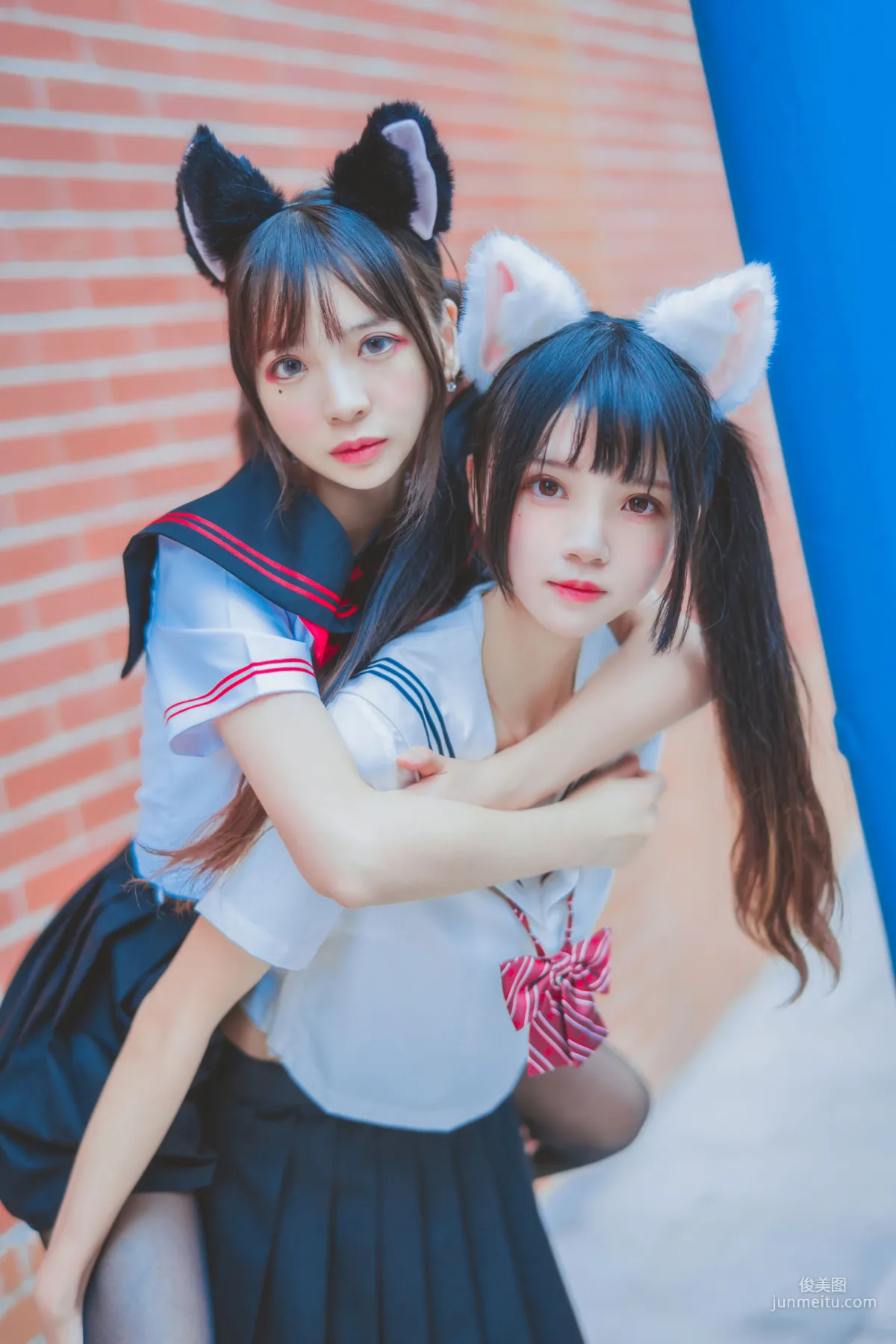 桜桃喵&瘋貓ss 《JK百合2》 [蘿莉COS] 寫真集 18