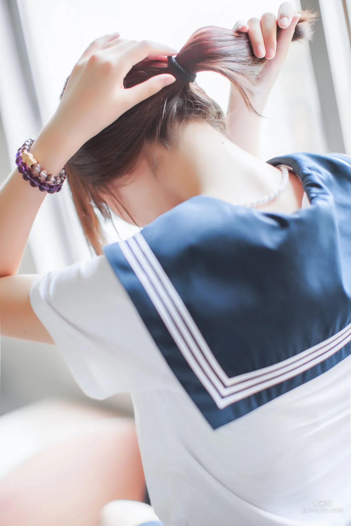 瘋貓ss《同桌的水手服》 [蘿莉COS] 寫真集 17