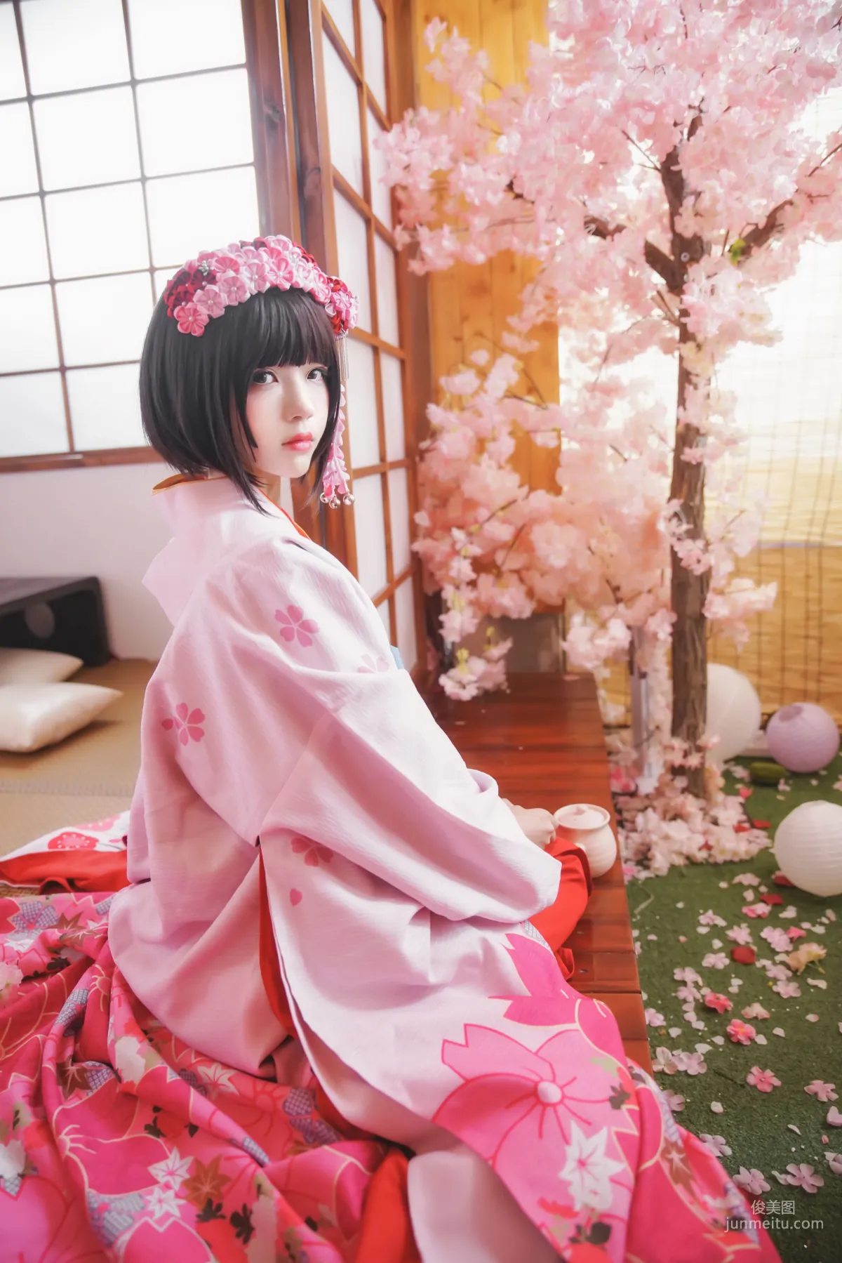 桜桃喵《(加藤惠)和服》 [蘿莉COS] 寫真集 9