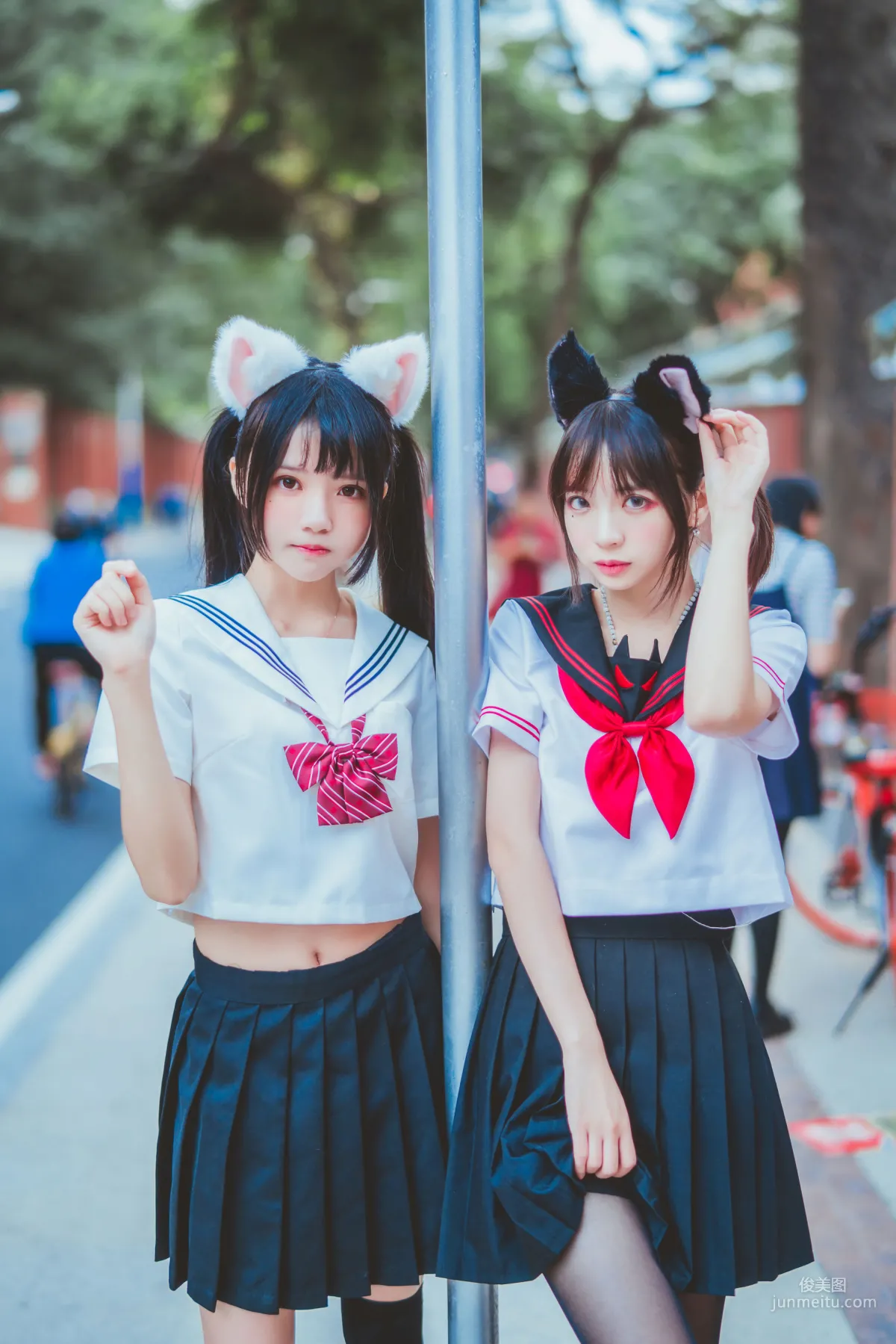 桜桃喵&瘋貓ss 《JK百合2》 [蘿莉COS] 寫真集 21