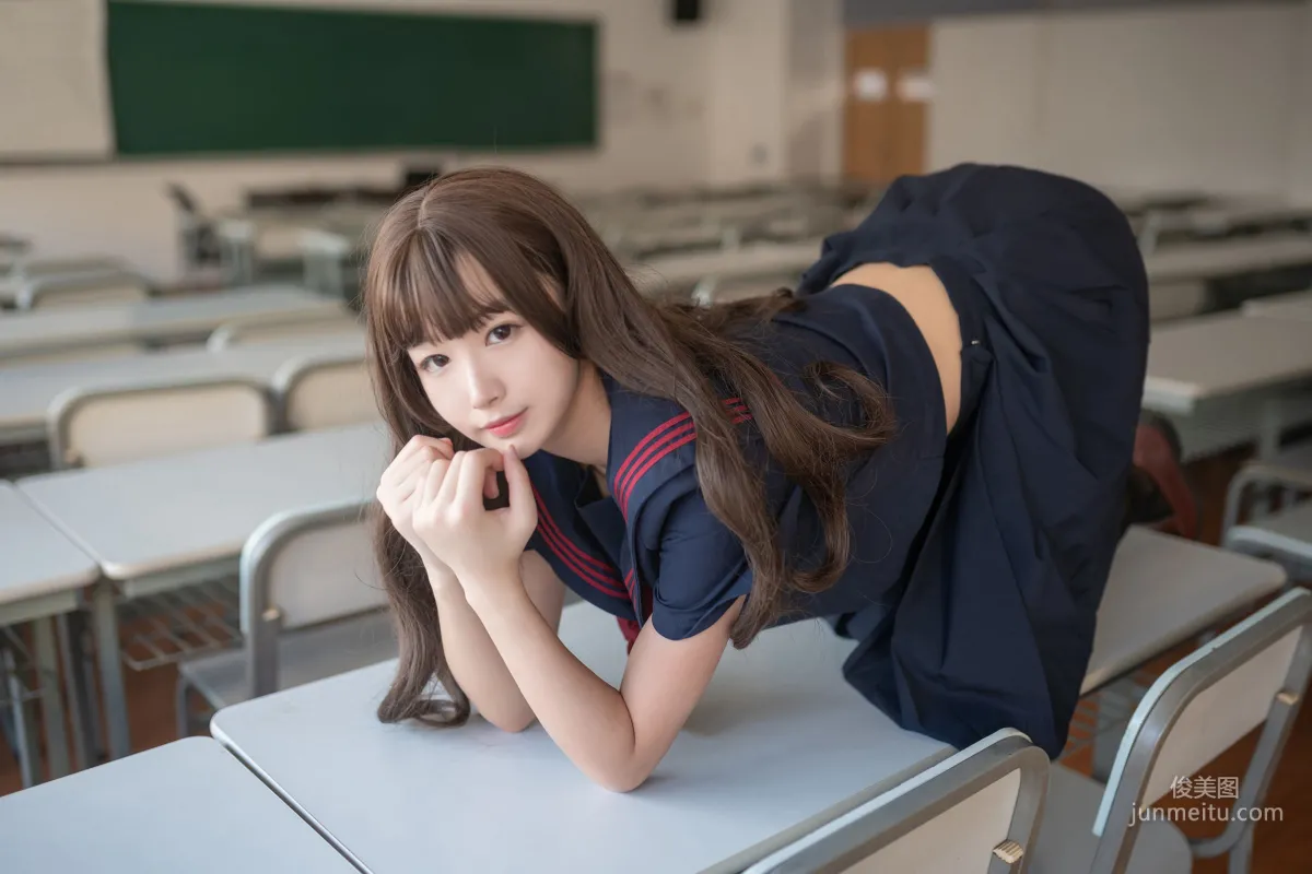 [风之领域] NO.127 爱心黑丝学妹 写真集9