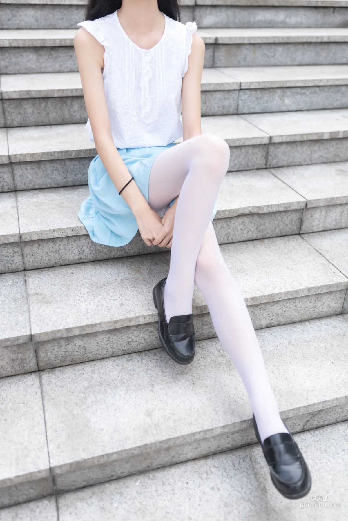 [风之领域] NO.028 蓝色梦幻白丝 写真集37