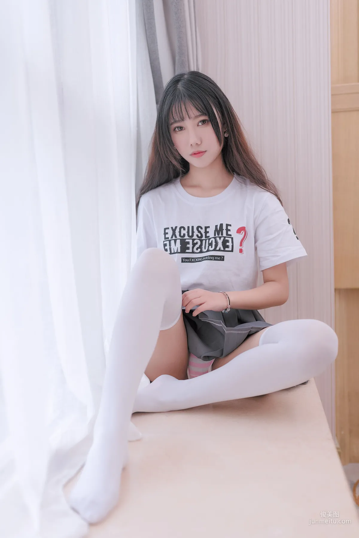 [风之领域] NO.040 纯纯女孩性感白丝 写真集36