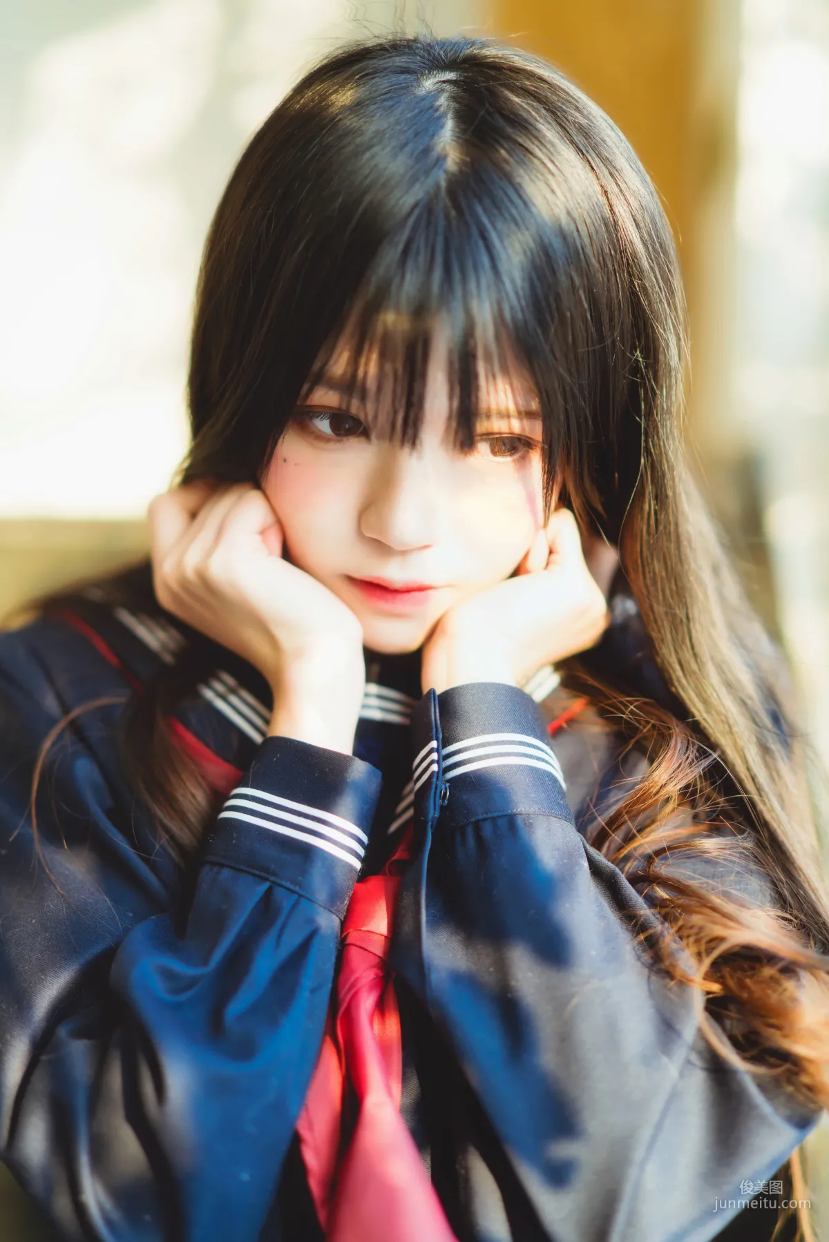 桜桃喵《(小少女)黑色水手服》 [蘿莉COS] 寫真集 9