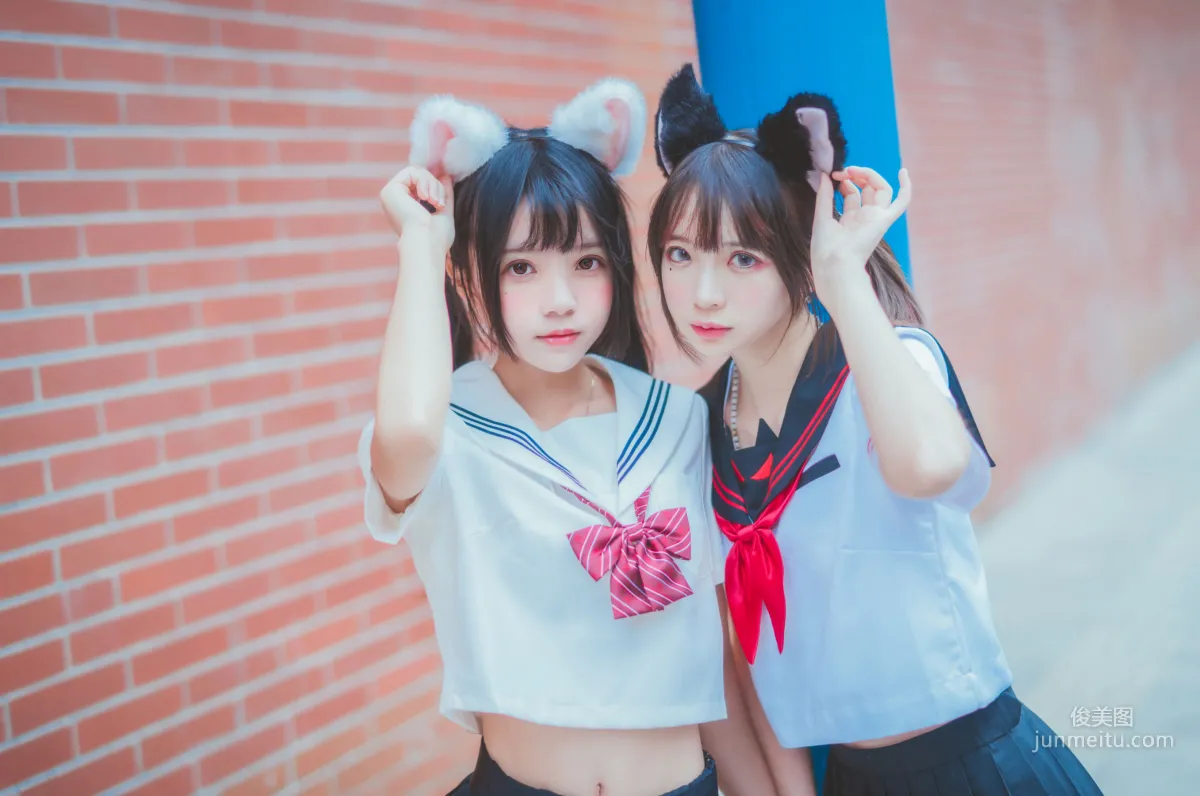 桜桃喵&疯猫ss 《JK百合2》 [萝莉COS] 写真集2