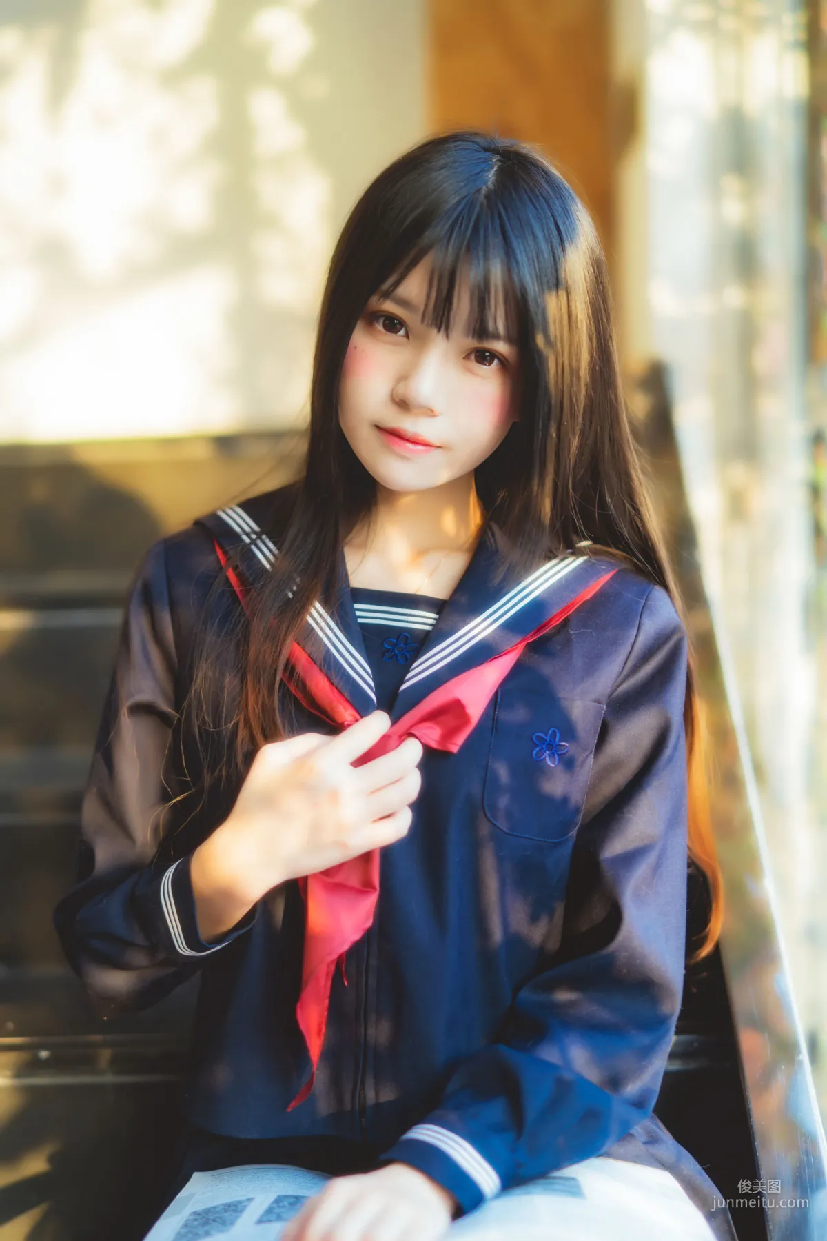 桜桃喵《(小少女)黑色水手服》 [蘿莉COS] 寫真集 22