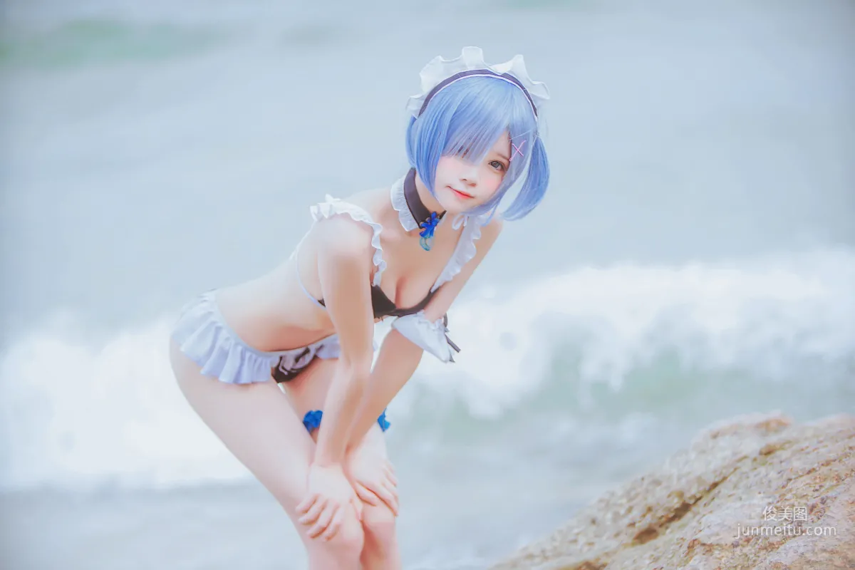 桜桃喵《蕾姆COS》 [萝莉COS] 写真集42