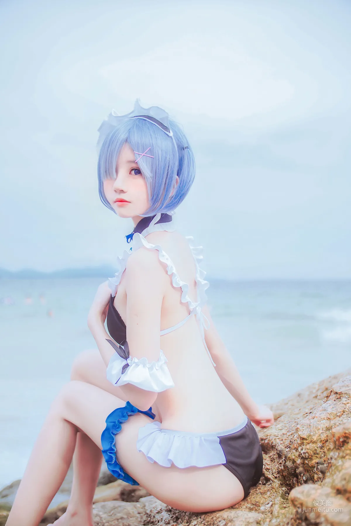 桜桃喵《蕾姆COS》 [萝莉COS] 写真集47