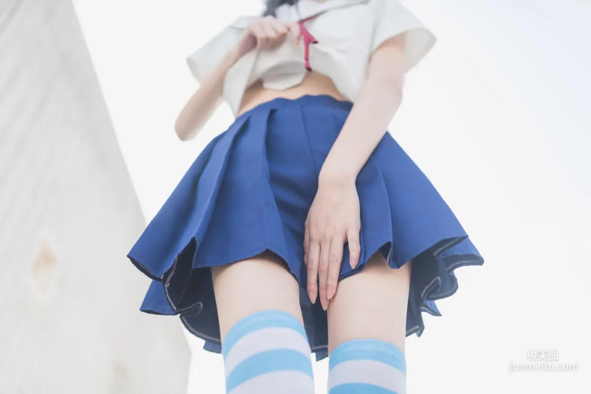 [风之领域] NO.034 蓝白条纹 写真集5