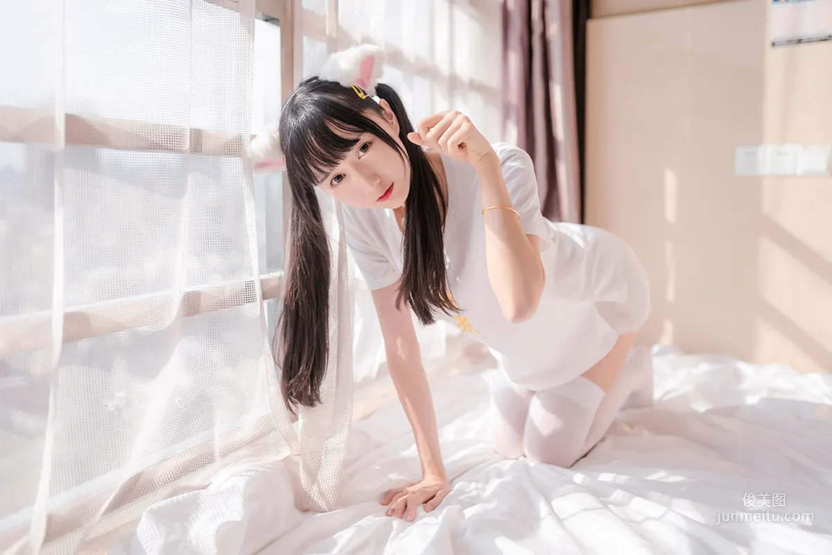 [风之领域] NO.129 猫系白丝少女 写真集32