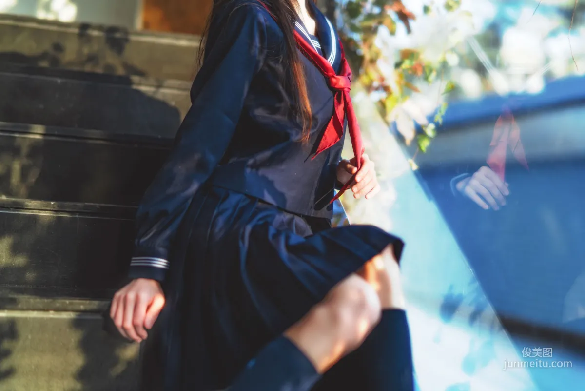 桜桃喵《(小少女)黑色水手服》 [蘿莉COS] 寫真集 5