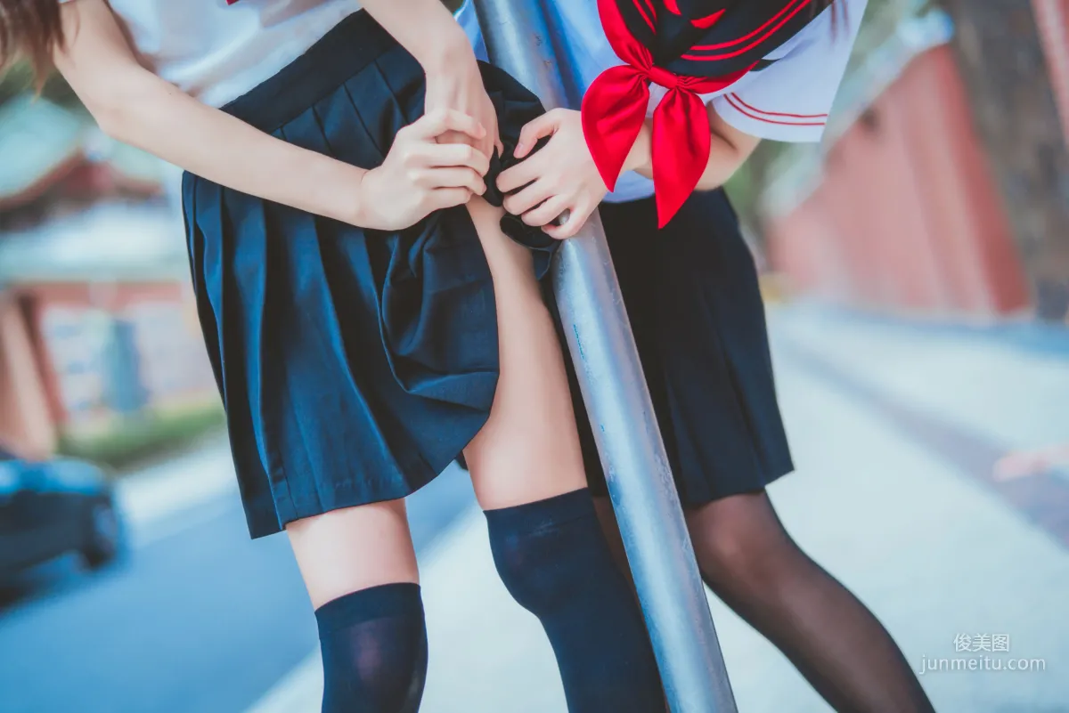 桜桃喵&瘋貓ss 《JK百合2》 [蘿莉COS] 寫真集 25