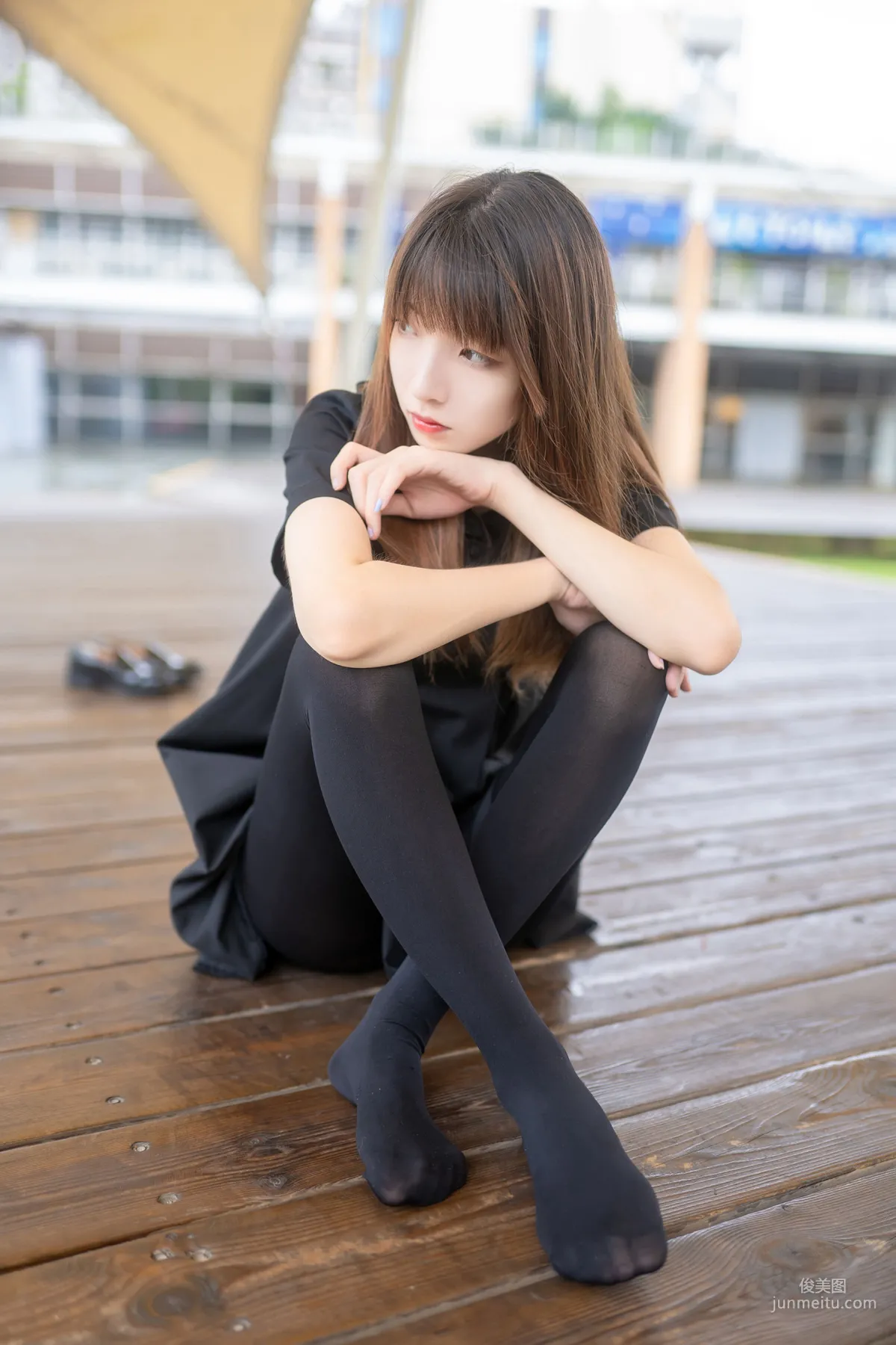 [风之领域] NO.064 户外黑丝长腿 写真集2