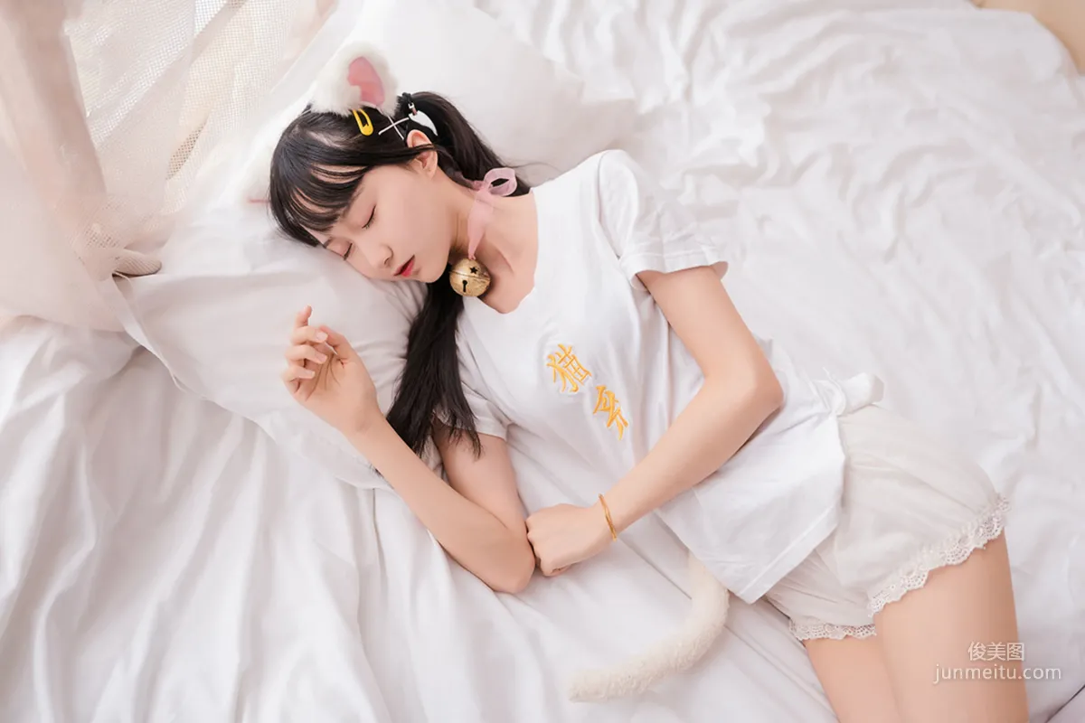 [风之领域] NO.129 猫系白丝少女 写真集8