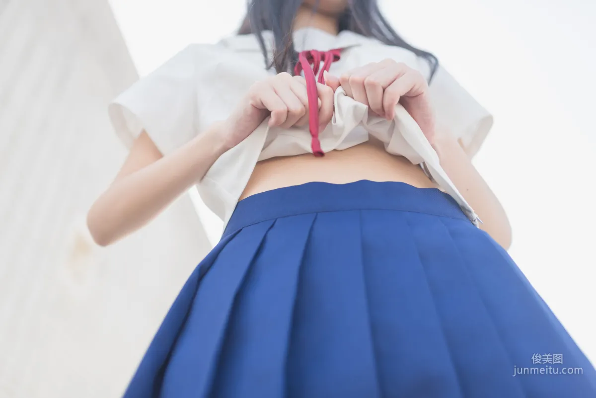 [风之领域] NO.034 蓝白条纹 写真集4