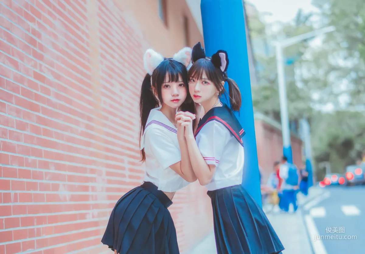桜桃喵&瘋貓ss 《JK百合2》 [蘿莉COS] 寫真集 32
