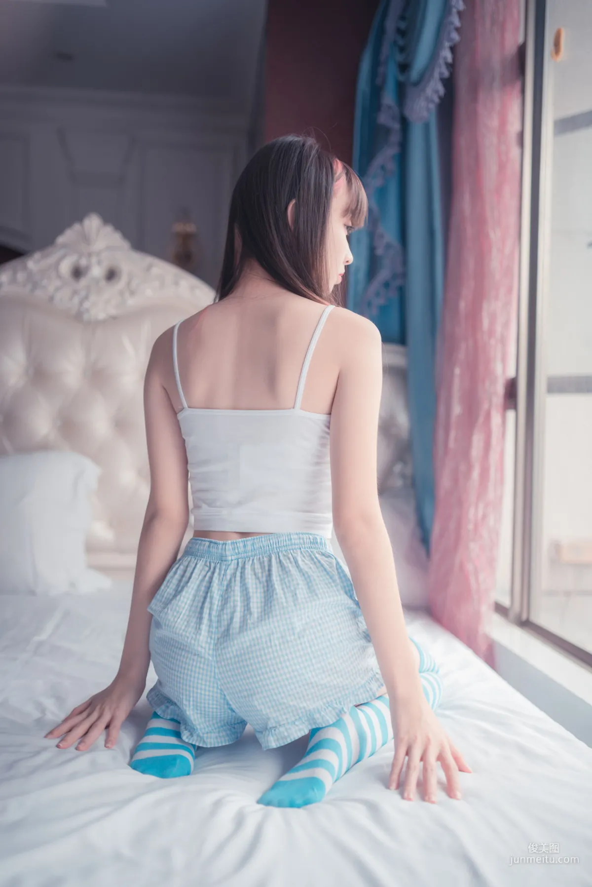 [风之领域] NO.014 蓝白条纹丝袜小可爱 写真集1