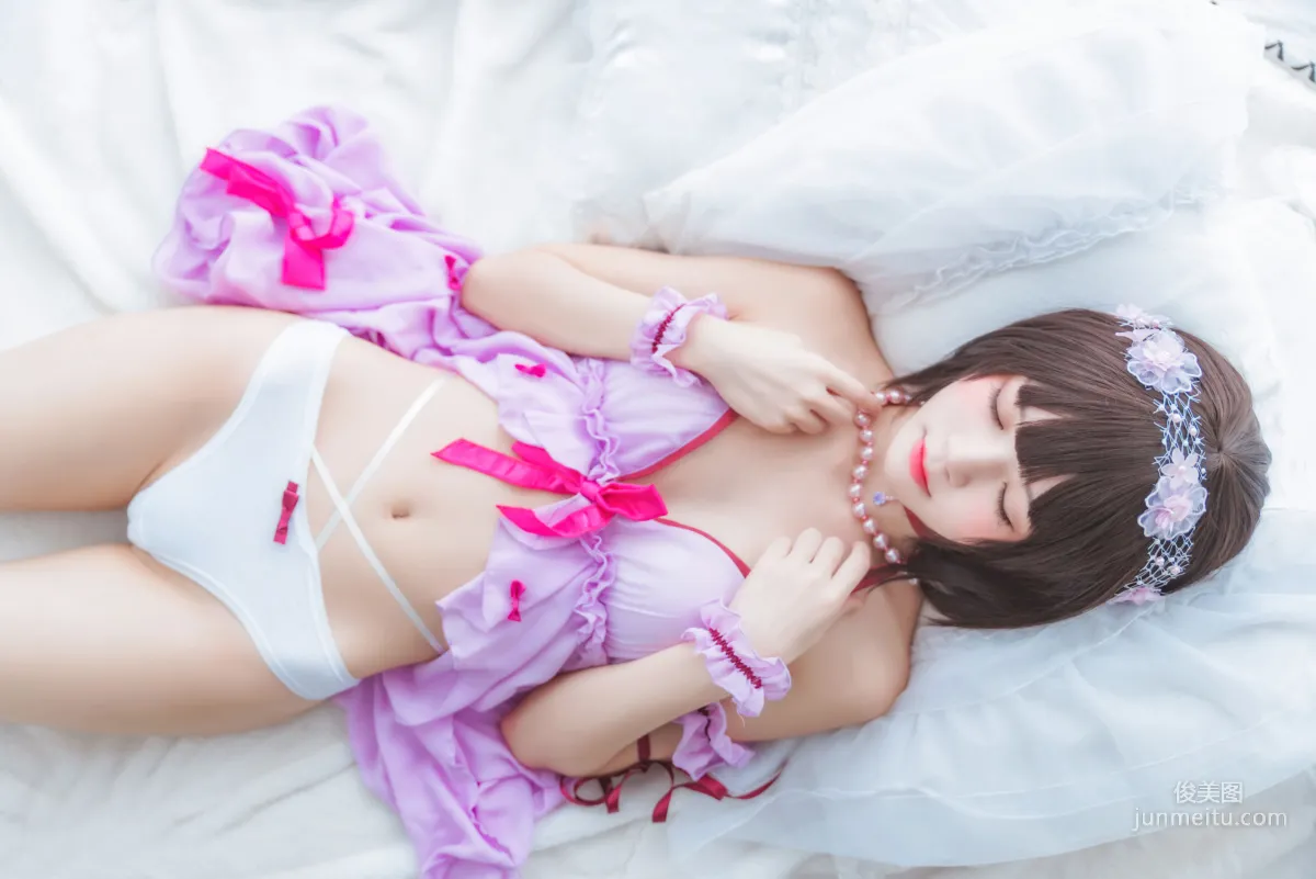 桜桃喵《(加藤惠)小睡裙》 [蘿莉COS] 寫真集 31