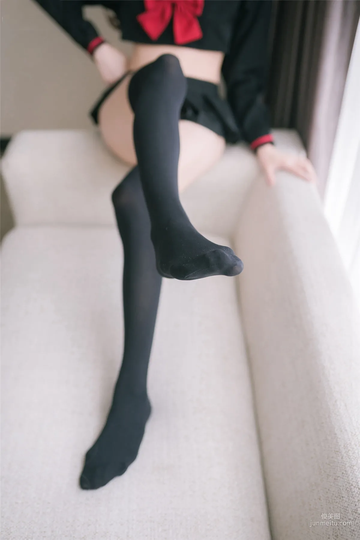 [風之領域] NO.119 超短情趣制服黑絲長腿 寫真集 36