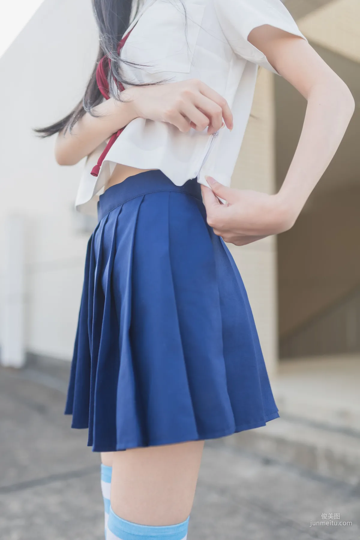 [风之领域] NO.034 蓝白条纹 写真集3