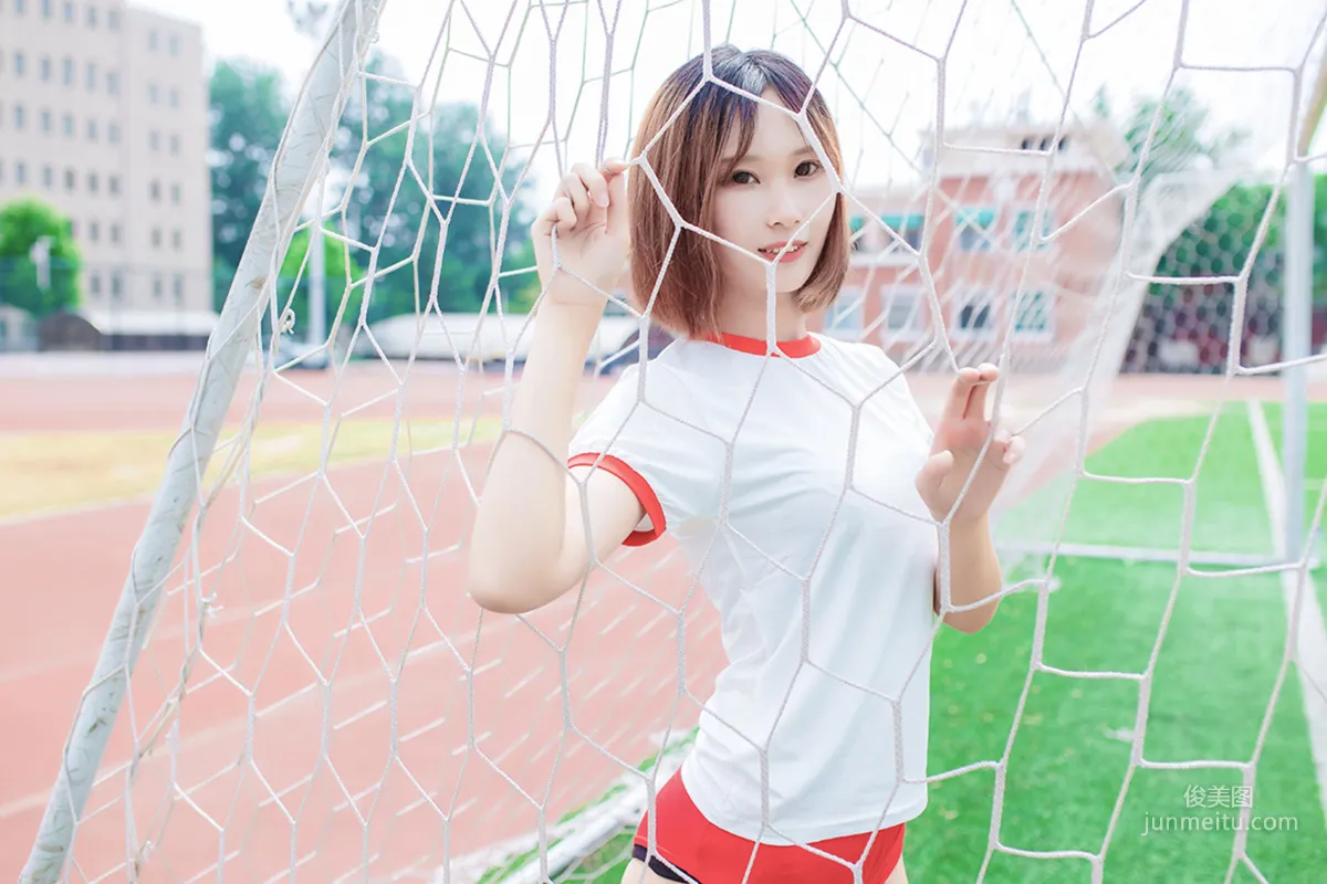 [風之領域] NO.132 體操服少女的過膝白絲 寫真集 37