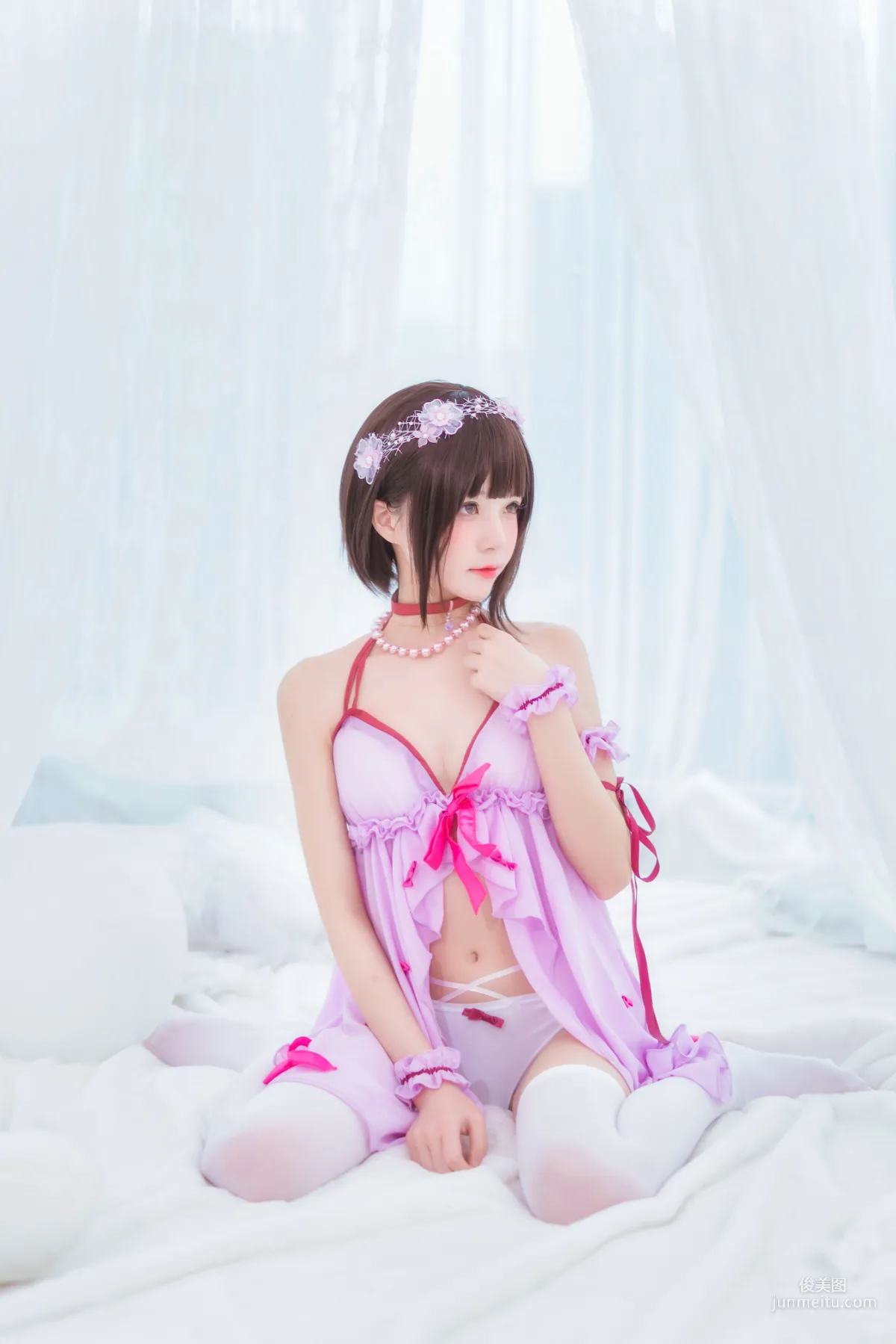 桜桃喵《(加藤惠)小睡裙》 [蘿莉COS] 寫真集 1
