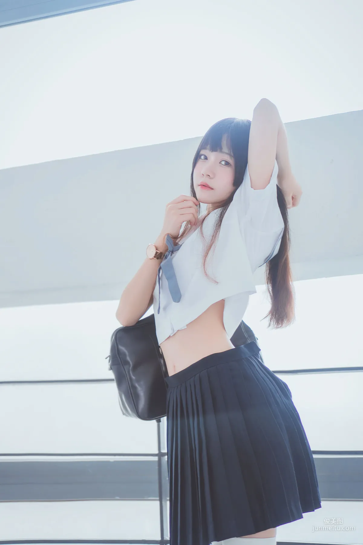 桜桃喵《蓝白水手服》 [萝莉COS] 写真集2