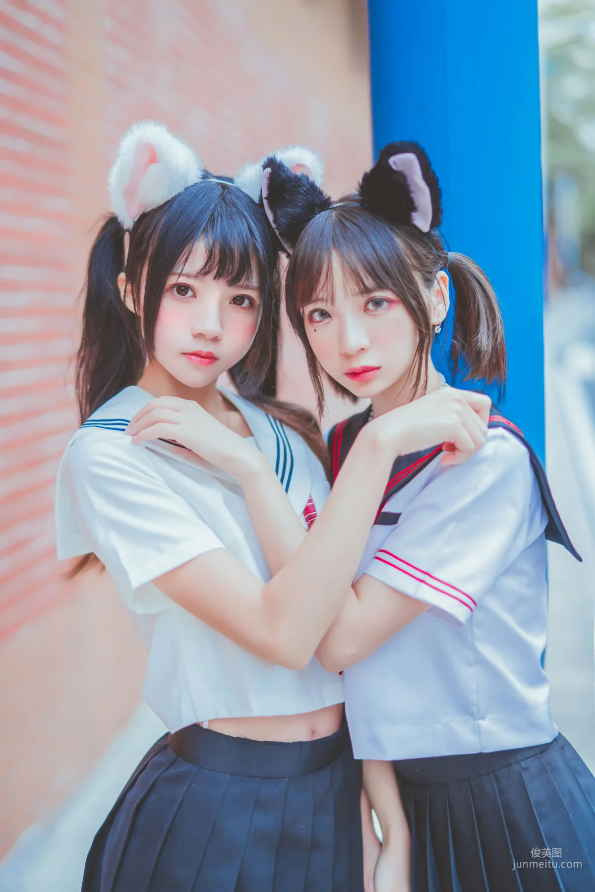 桜桃喵&瘋貓ss 《JK百合2》 [蘿莉COS] 寫真集 6