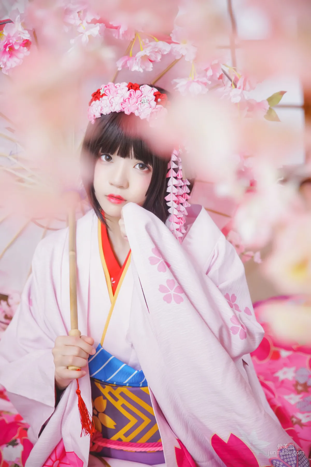 桜桃喵《(加藤惠)和服》 [蘿莉COS] 寫真集 7