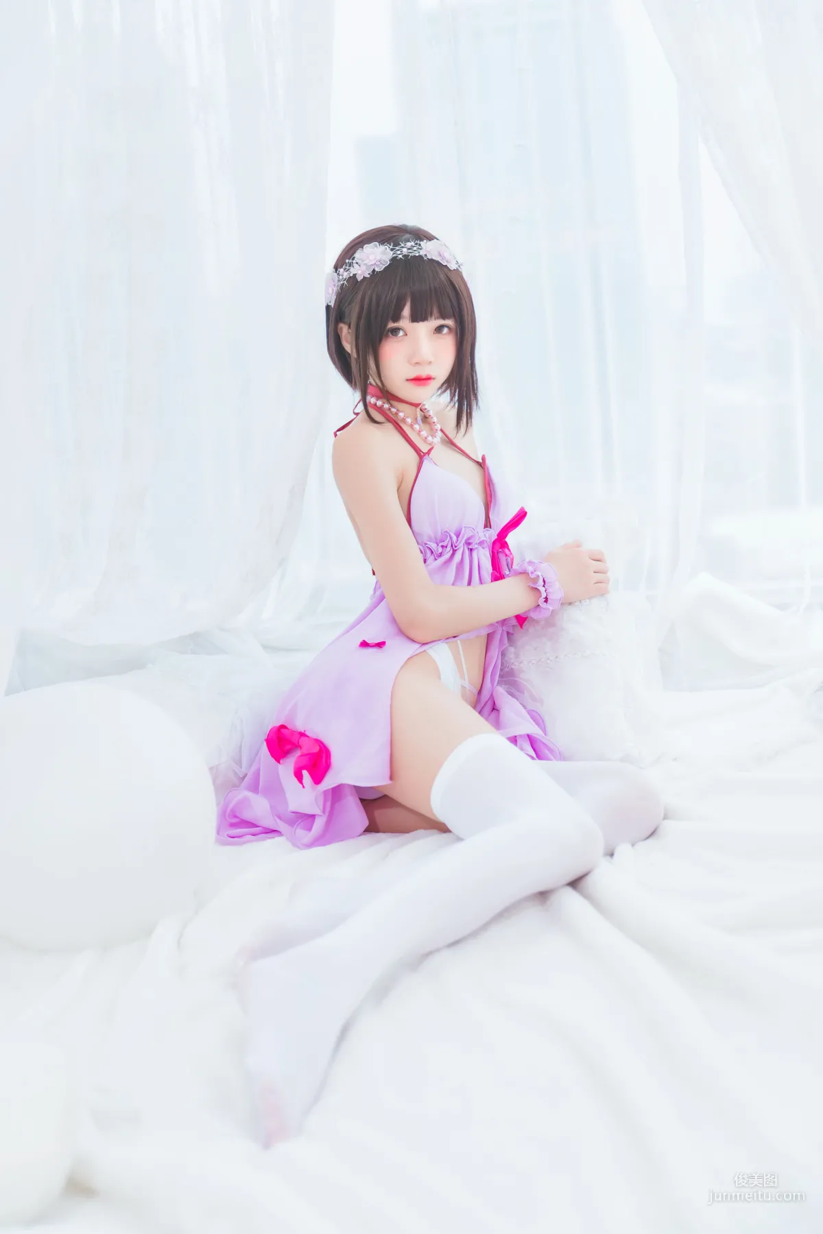 桜桃喵《(加藤惠)小睡裙》 [蘿莉COS] 寫真集 3