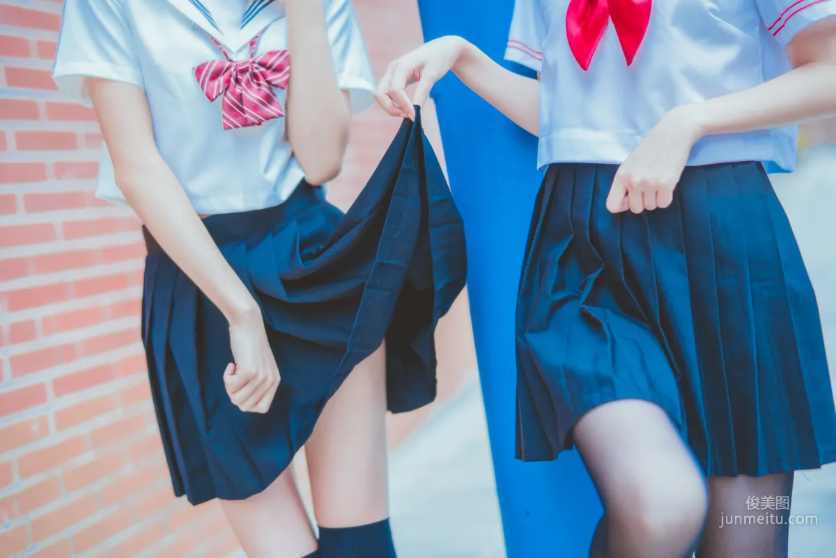 桜桃喵&瘋貓ss 《JK百合2》 [蘿莉COS] 寫真集 29