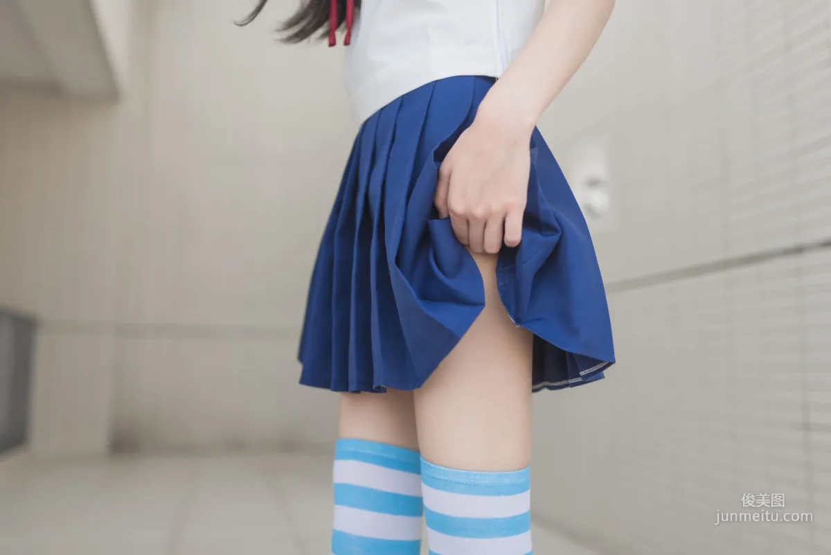[风之领域] NO.034 蓝白条纹 写真集21