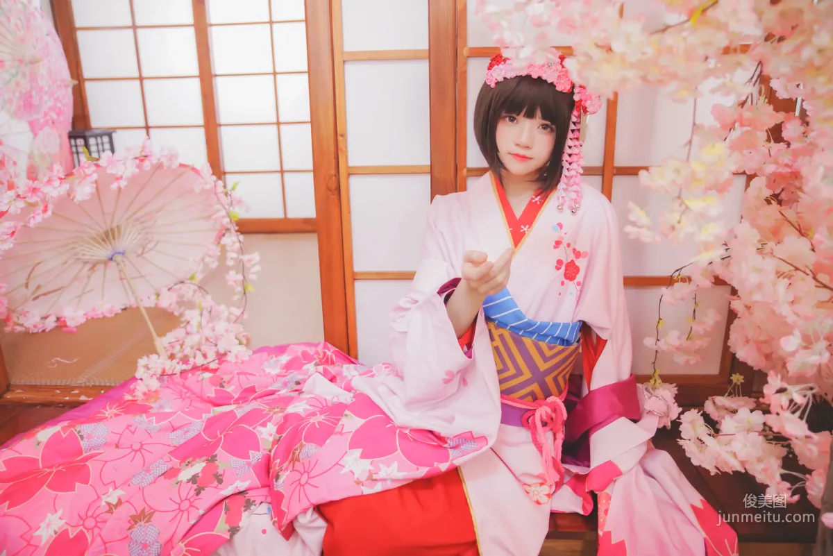 桜桃喵《(加藤惠)和服》 [蘿莉COS] 寫真集 14