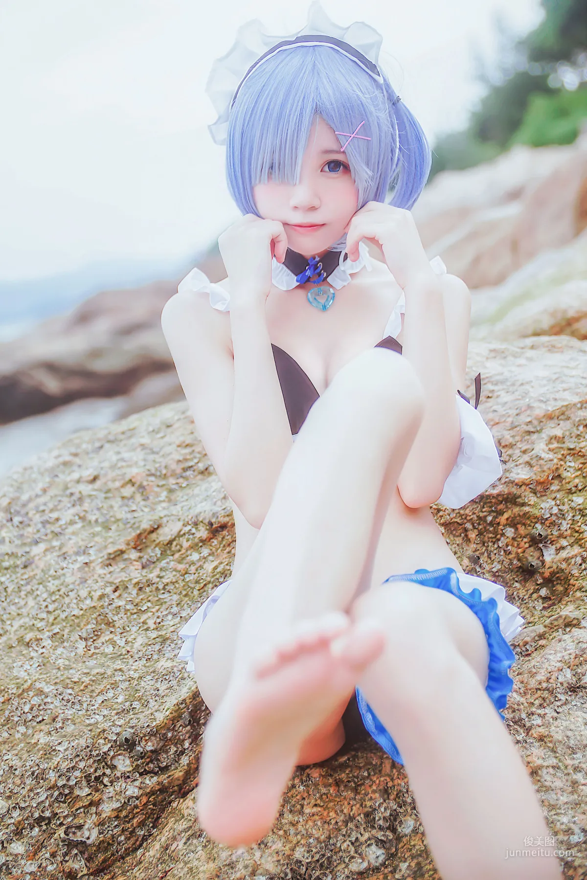 桜桃喵《蕾姆COS》 [萝莉COS] 写真集46