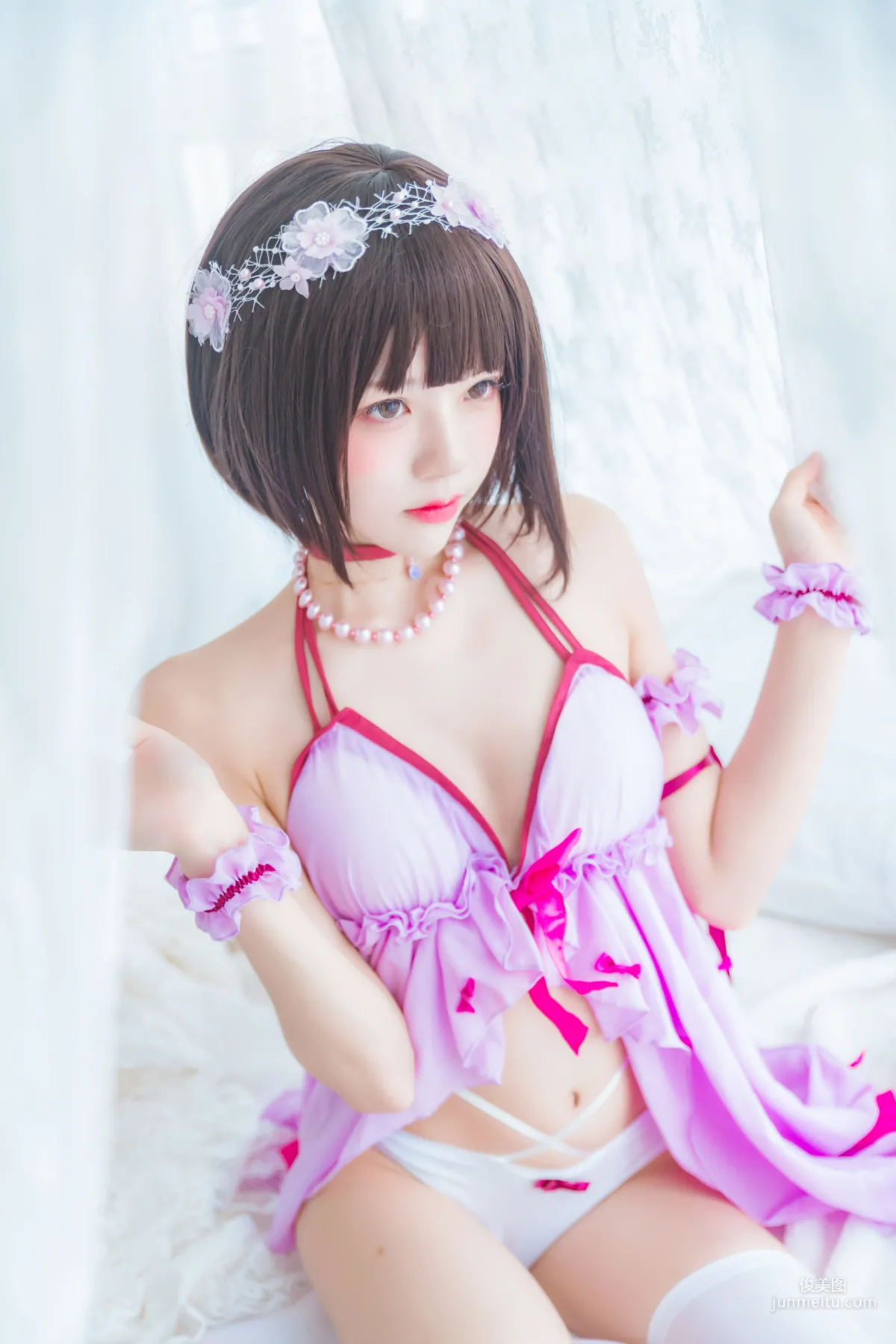 桜桃喵《(加藤惠)小睡裙》 [蘿莉COS] 寫真集 8