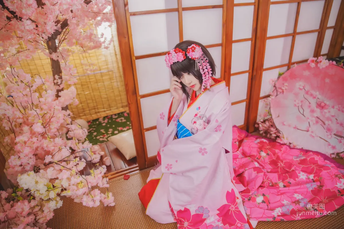桜桃喵《(加藤惠)和服》 [蘿莉COS] 寫真集 17