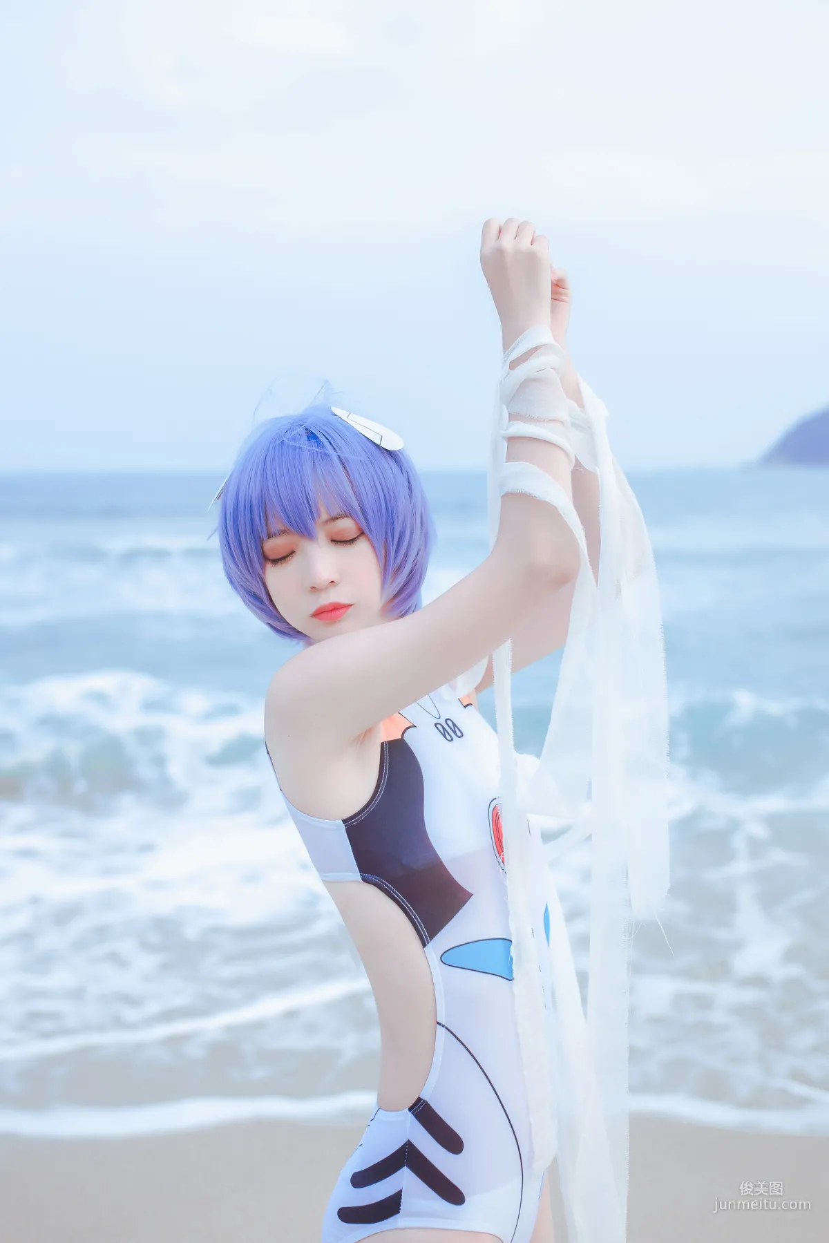 疯猫ss《泳装凌波女神》 [萝莉COS] 写真集17