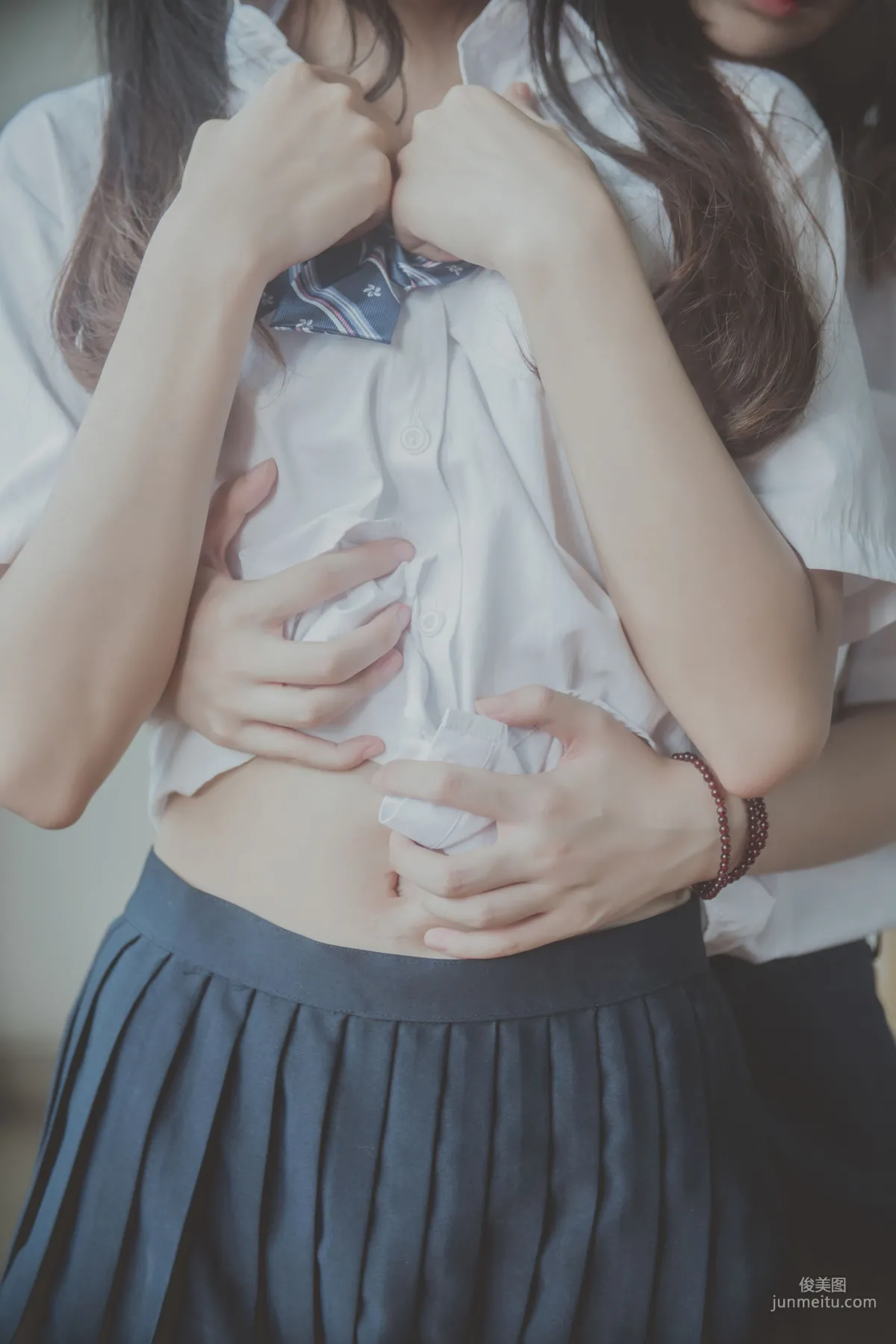 桜桃喵&瘋貓ss《JK百合》 [蘿莉COS] 寫真集 23