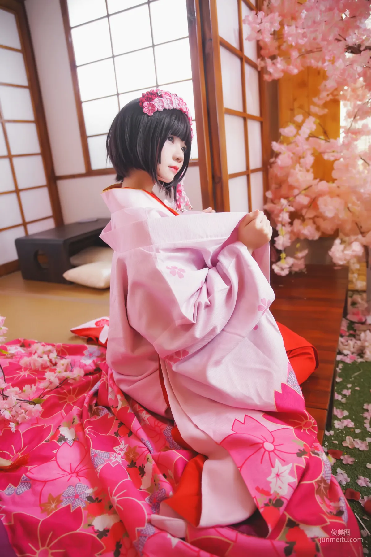 桜桃喵《(加藤惠)和服》 [蘿莉COS] 寫真集 10