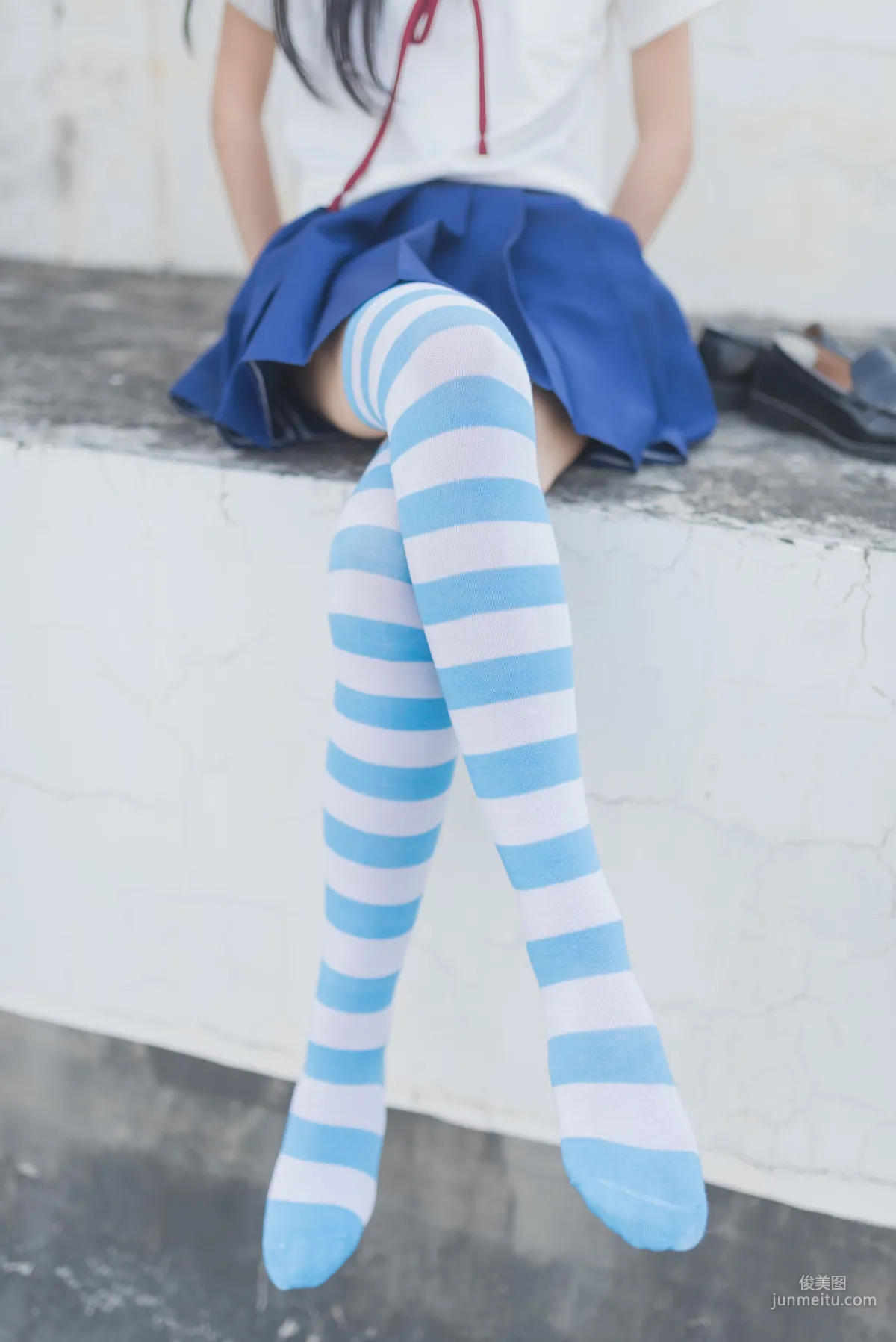 [风之领域] NO.034 蓝白条纹 写真集23