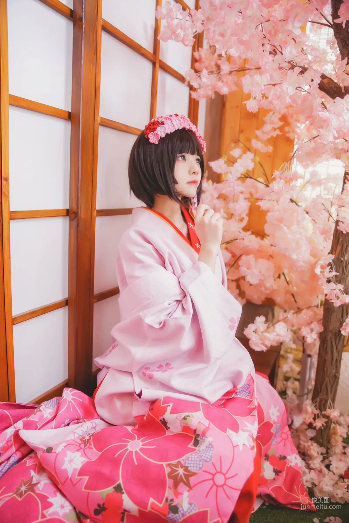 桜桃喵《(加藤惠)和服》 [蘿莉COS] 寫真集 13